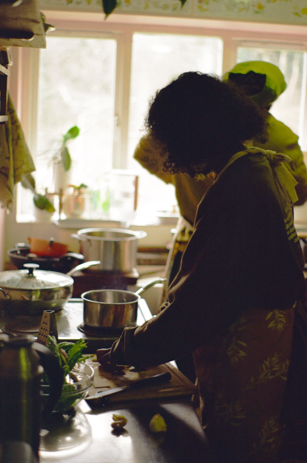 Danny and Tenesia cooking
