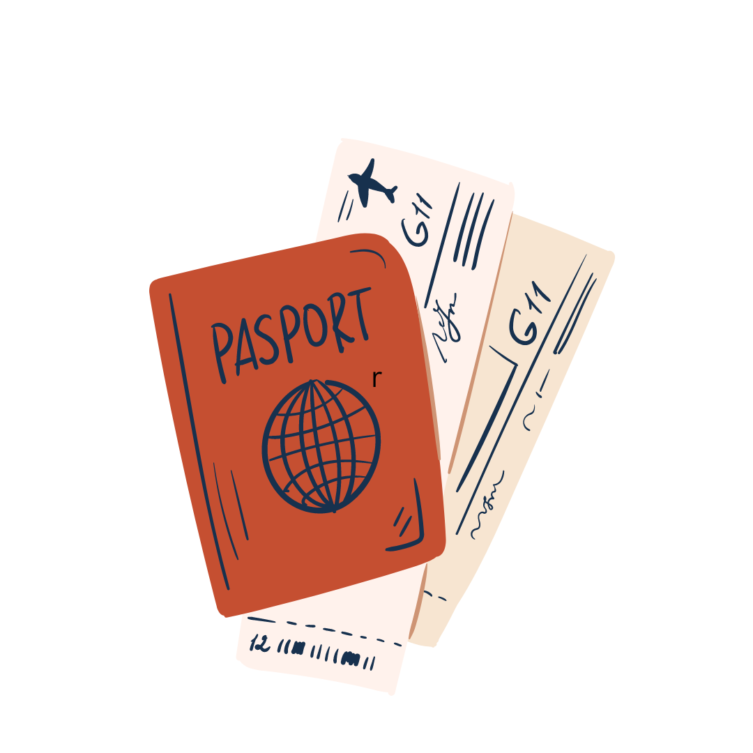 passport and tickets