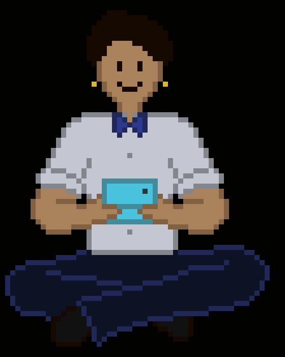 A gif of me playing a personal console video game