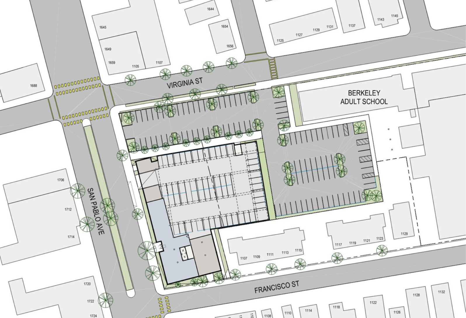 White apartment 3D model of BUSD housing plans